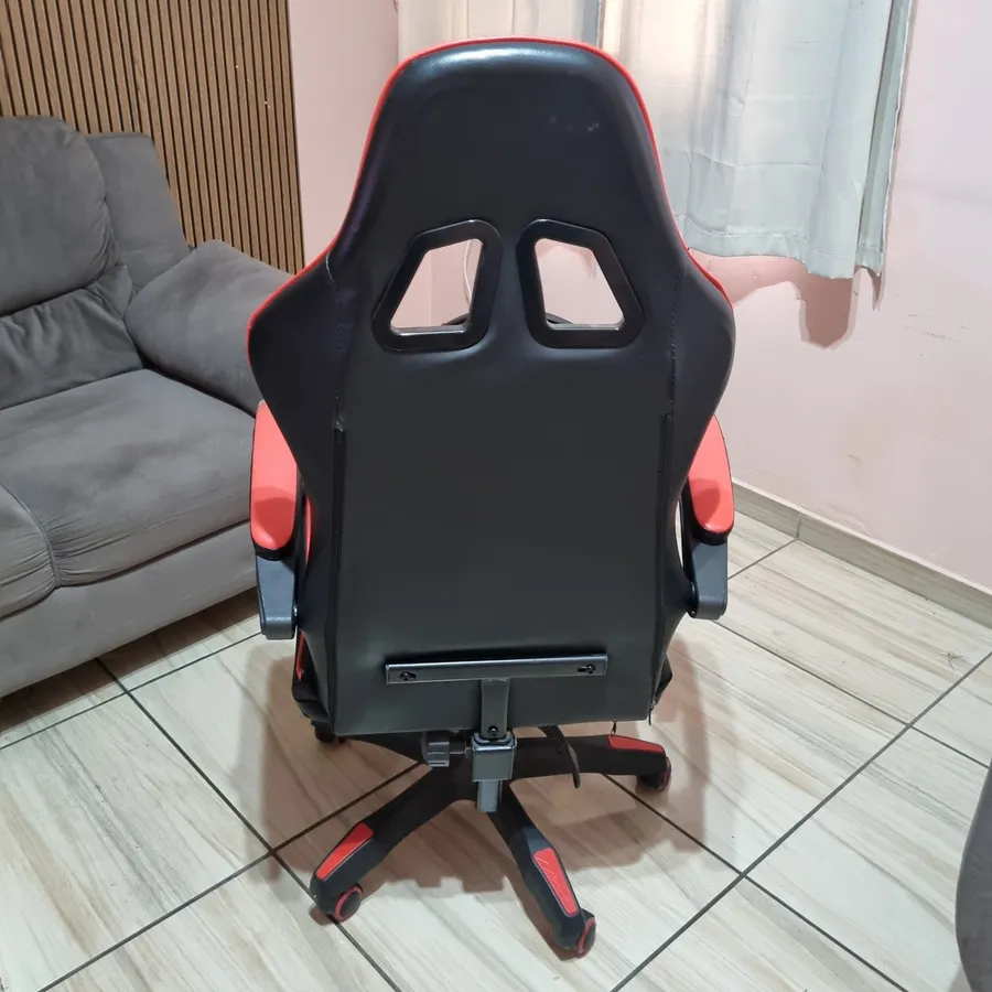 Cadeira Gamer PCTOP Preta e Vermelha - foto 3