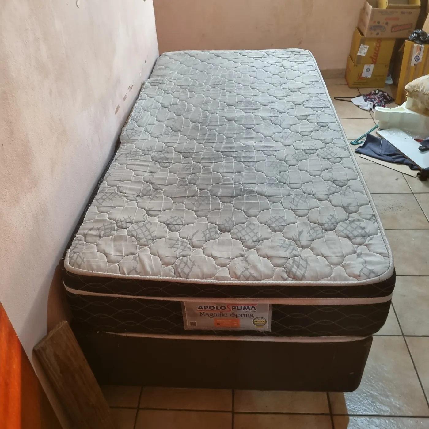 Cama Box Solteiro com Colchão de Molas - foto 1